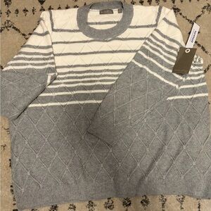 EVOLUTION by Cyrus Patterned Crewneck Sweater NWT